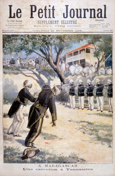 الإعدام رمياً بالرصاص في تاناناريف ، أنتاناناريفو ، مدغشقر ، 1896 بواسطة Fortuné Méaulle