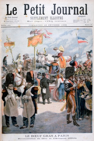 احتفالات الثور المسمن في باريس ، 1896 بواسطة Fortuné Méaulle
