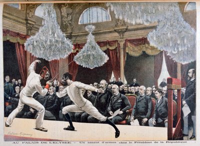 مبارزة أمام رئيس الجمهورية ، قصر الاليزيه ، 1895 بواسطة Fortuné Méaulle