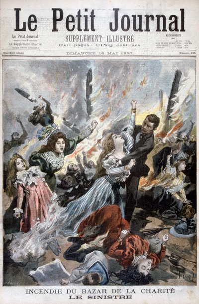 حريق في بازار دي لا تشاريت ، باريس ، 4 مايو 1897 بواسطة Fortuné Méaulle