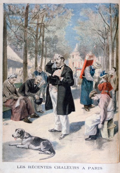 موجة الحر في باريس ، 1895 بواسطة Fortuné Méaulle