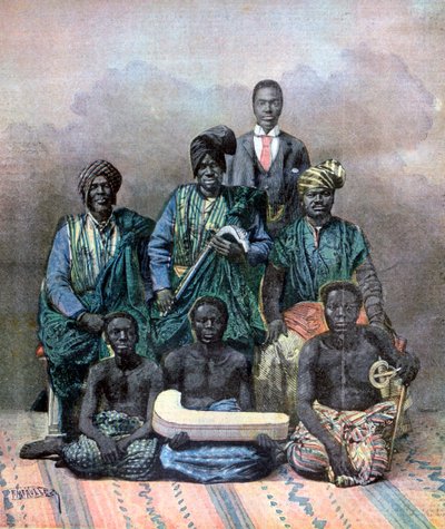 الملك بهانزين من داهومي ، 1893 بواسطة Fortuné Méaulle