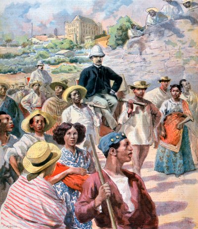 M le Myre de Vilers في مدغشقر ، 1894 بواسطة Fortuné Méaulle