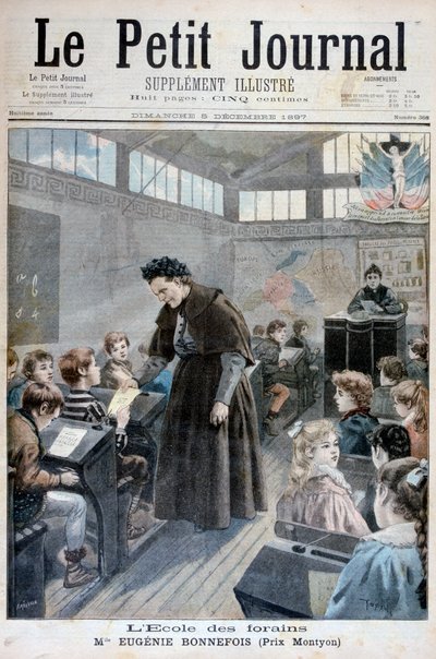 Mademoiselle Eugenie Bonnefois ، مؤسس مدرسة لأطفال عمال المعارض ، 1897 بواسطة Fortuné Méaulle