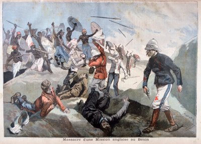 مذبحة البعثة الإنجليزية في بنين ، 1897 بواسطة Fortuné Méaulle