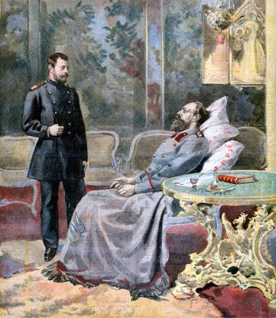 ال Tsarevich Nicholas ووالده القيصر ألكسندر الثالث من روسيا ، 1894 بواسطة Fortuné Méaulle