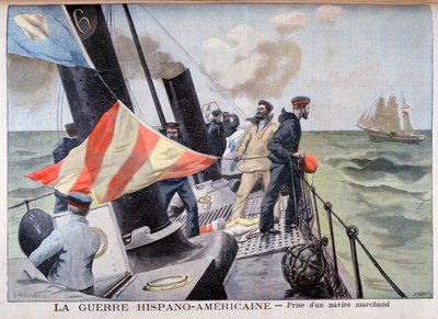 اصطياد سفينة تجارية ، الحرب الإسبانية الأمريكية ، 1898 بواسطة Fortuné Méaulle