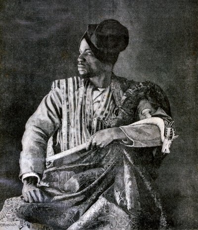 مبعوث داهومي الرئيسي للملك بهانزين في باريس ، 1893 بواسطة Fortuné Méaulle