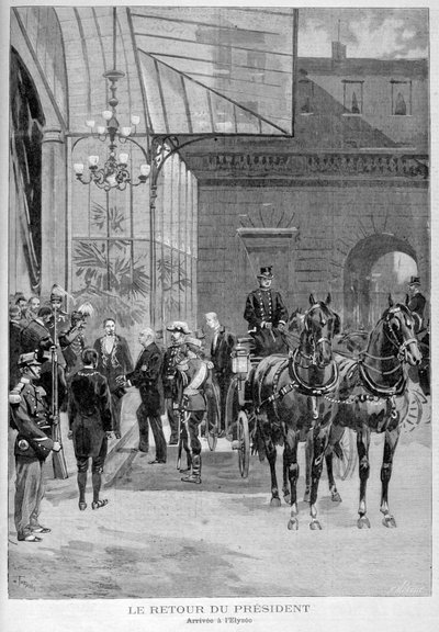 عودة فيليكس فور ، رئيس فرنسا ، إلى باريس ، بعد زيارته لروسيا ، 1897 بواسطة Fortuné Méaulle