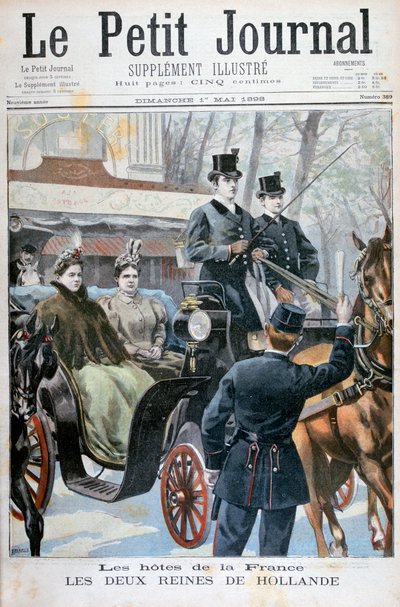 ملكات هولندا اللتان تزوران باريس ، فرنسا ، 1898 بواسطة Fortuné Méaulle