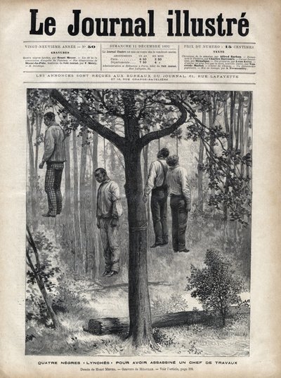 أربعة رجال سود ، ضربوا حتى الموت وشنقوا لقتلهم سيد الأعمال في فلوريدا بواسطة فورتشن لويس ميول