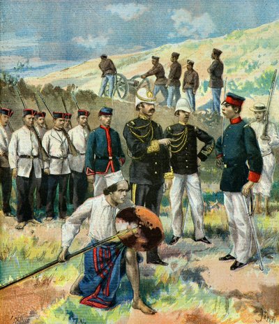 لارمي هوفا في مدغشقر، 1895 (رسم توضيحي) بواسطة فورتشن لويس ميول