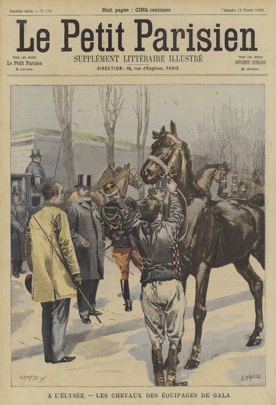 فرق الخيول لإقامة حفل في قصر الاليزيه في باريس بواسطة Fortune Louis Meaulle