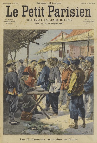 تمرد الملاكمين: تسجيل المتطوعين في الصين بواسطة Fortune Louis Meaulle