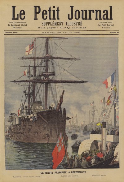 الأسطول الفرنسي في بورتسموث بواسطة Fortune Louis Meaulle