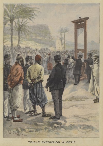 الإعدام الثلاثي في سطيف بالجزائر بواسطة Fortune Louis Meaulle