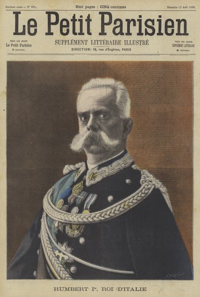 أمبرتو الأول ملك إيطاليا بواسطة Fortune Louis Meaulle