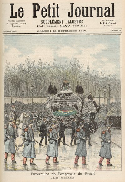 جنازة إمبراطور البرازيل: The Carriage ، من "Le Petit Journal" ، 26 ديسمبر 1891 بواسطة Fortune Louis Meaulle and Henri Meyer