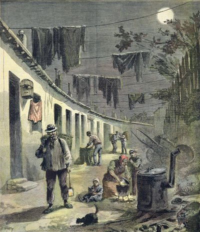 رسامو باريس ، توضيح من الملحق المصور لـ Le Petit Journal ، 27 أغسطس 1892 بواسطة فورتشن لويس ميول وهنري ماير