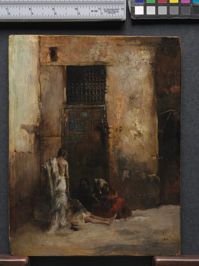 متسولون بباب 1870 بواسطة Fortuny y Carbó