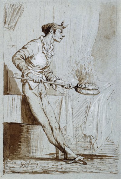 خادمة مع Bedwarmer ، بواسطة Fortuny y Carbó