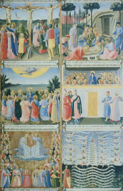 خزانة ملابس الأرجنتيني (الصندوق الفضي) بحياة يسوع بواسطة فرا (1387-1455) انجيليكو
