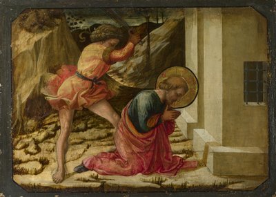 قطع رأس لوحة القديس يعقوب العظيم بريديلا من بيستويا سانتا ترينيتا Altarpiece ، 1455-1460 بواسطة فرا فيليبو ليبي