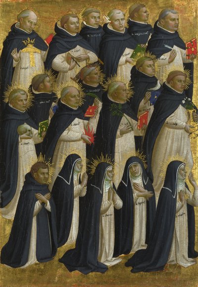 لوحة الدومينيكان المباركة من Fiesole San Domenico Altarpiece ، c. 1423-1424 بواسطة Fra Giovanni Angelico da Fiesole
