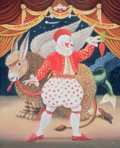 Grimaldi and the Nondescript ، 1987 (زيت و درجة حرارة على اللوحة) بواسطة فرانسيس برومفيلد
