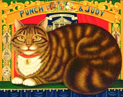 Muffin ، The Covent Garden Cat ، 1996 (زيت و درجة حرارة على اللوحة) بواسطة فرانسيس برومفيلد