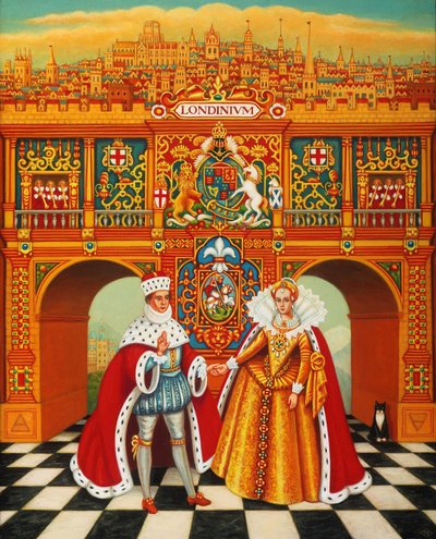 The Winter King and Queen ، 2010 (الزيوت والحرارة على اللوحة) بواسطة فرانسيس برومفيلد