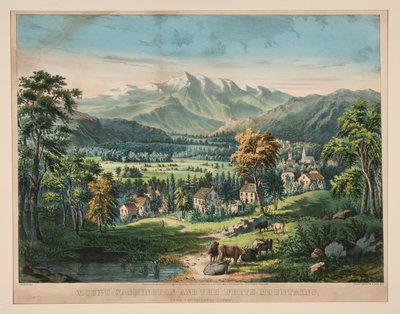 جبل واشنطن والجبال البيضاء بواسطة Frances Flora Bond Palmer