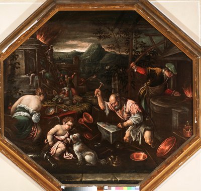 صورة رمزية لطلاء النار بقلم فرانشيسكو دا بونتي ديت فرانشيسكو باسانو (1549-1592) الجينات ، متاحف سترادا نوفا بواسطة فرانشيسكو باسانو