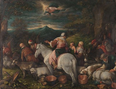 إبراهيم يترك حاران بواسطة Francesco (Attr. To) Bassano