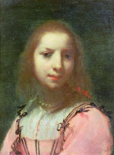 صورة لامرأة شابة ، حوالي عام 1640 (زيت على نحاس) بواسطة فرانشيسكو (Attr. To) Furini
