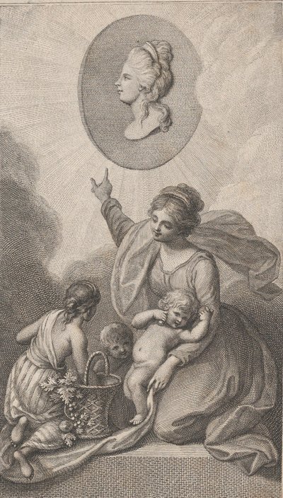 الصدقة ، من صديق الأطفال ، 1788. بواسطة فرانشيسكو بارتولوزي