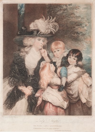 سيدة سميث وأولادها ، 1789. بواسطة فرانشيسكو بارتولوزي