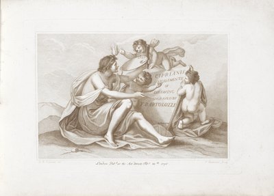 طباعة العنوان مع تجسيد اللوحة مبادئ سيبريانيس للرسم (عنوان السلسلة) أساسيات الرسم Ciprianis (عنوان السلسلة على الكائن) بواسطة جيوفاني باتيستا سيبرياني