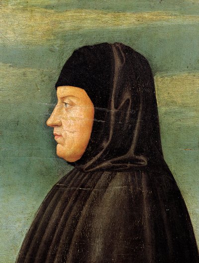 صورة بترارك (فرانشيسكو بتراركا) (1304-74) (زيت على لوح) بواسطة فرانشيسكو بونسينوري