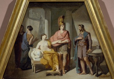 ألكساندر يتنازل عن عشيقته كامباسبي لأبل ، بواسطة فرانشيسكو كوجيتي (1804-1875) ، زيت على قماش بواسطة فرانشيسكو كوغيتي