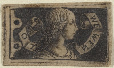 رأس فتاة ذات شعر مجعد بواسطة فرانشيسكو فرانشيا