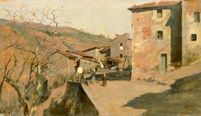 مونتانا بقلم فرانشيسكو جيولي (1846-1922) ، زيت على لوح بواسطة فرانشيسكو جيولي