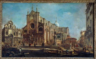 كامبو من كنيسة جيوفاني وباولو مع سكولا دي سان ماركو في البندقية حوالي 1766-1770. لوحة لفرانشيسكو غواردي بواسطة فرانشيسكو غواردي