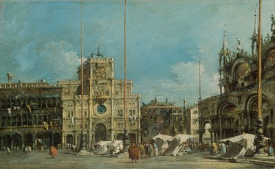 بالألمانية: Der Uhrturm am Markusplatz برج الساعة في ساحة القديس ماركوس بواسطة فرانشيسكو غواردي