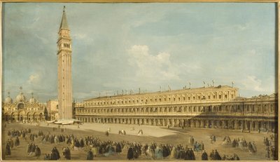 Place Saint Marc، Venise - Piazza San Marco، Venice، by Guardi، Francesco (1712-1793). زيت على قماش. الأبعاد: ٥٠ × ٨٥ سم. المتحف الوطني ستوكهولم بواسطة فرانشيسكو غواردي
