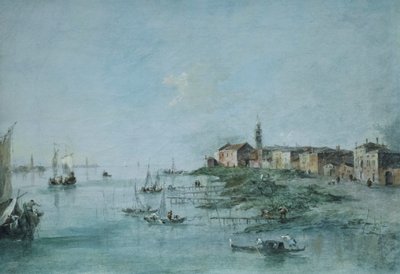 قناة جيوديكا مع كنيسة القديس مارثا، حوالي 170 -80 (زيت على قماش) بواسطة فرانشيسكو غواردي