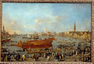 رحيل Bucentaur (Bucentoro) نحو Lido of Venice في يوم الصعود رسم بواسطة Francesco Guardi (1712-1793) 1766-1770 Sun. 0،66x1،01 م - رحيل بوكينتور (بوسينتورو) إلى ليدو في البندقية لحضور احتفال يوم الصعود. باي بواسطة فرانشيسكو غواردي