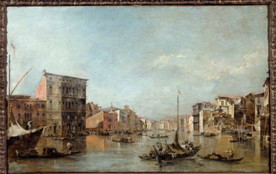 منظر للقناة الكبرى في البندقية لوحة لفرانشيسكو غواردي (1712-1793) من القرن الثامن عشر تولوز ، متحف أوجستين بواسطة فرانشيسكو غواردي