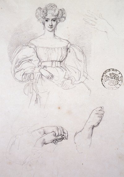 Study for Portrait of woman بواسطة فرانشيسكو هايز
