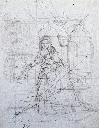 Study for Secret accusation بواسطة فرانشيسكو هايز